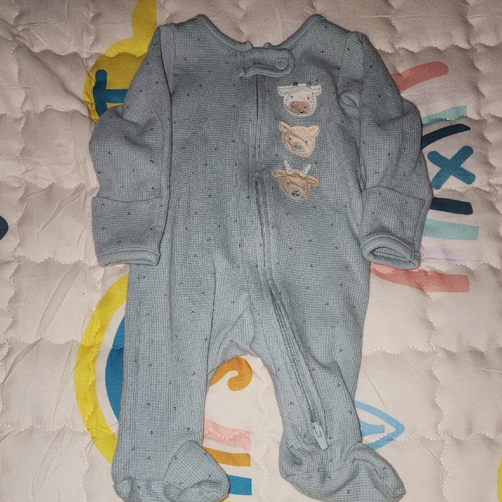 Cozy Blue Baby One Piece